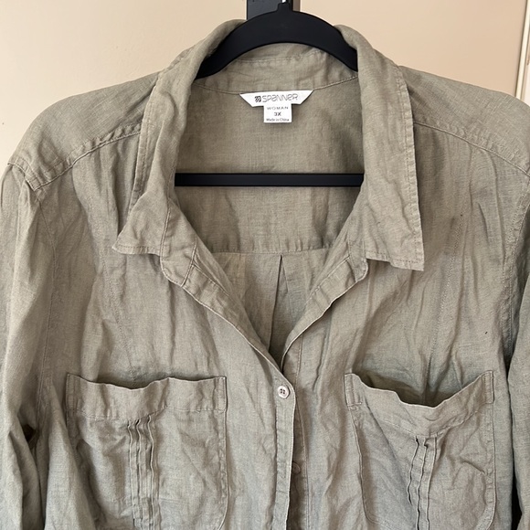 Linen button up - Picture 3 of 4